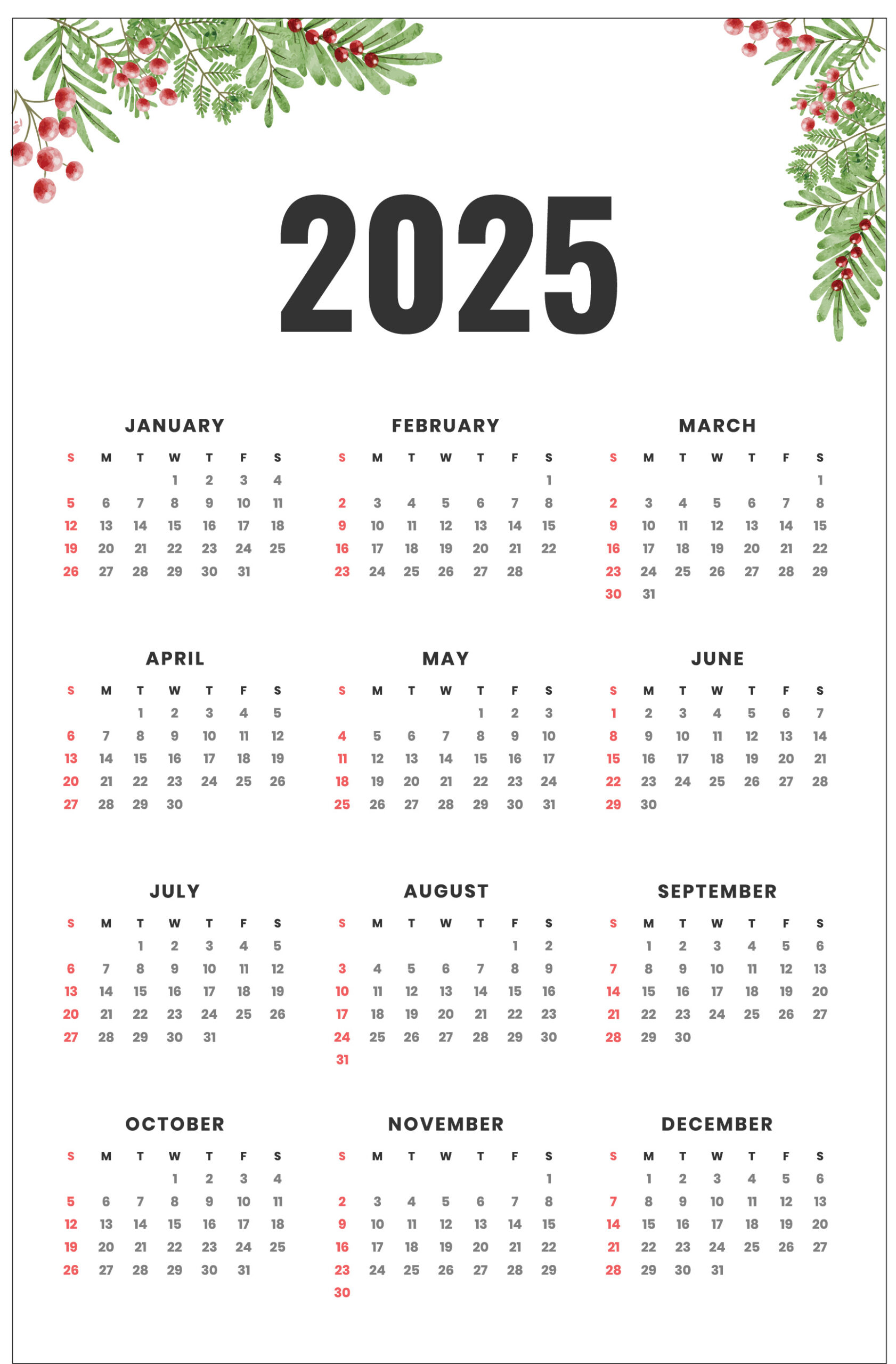 2025 Сalendar 2