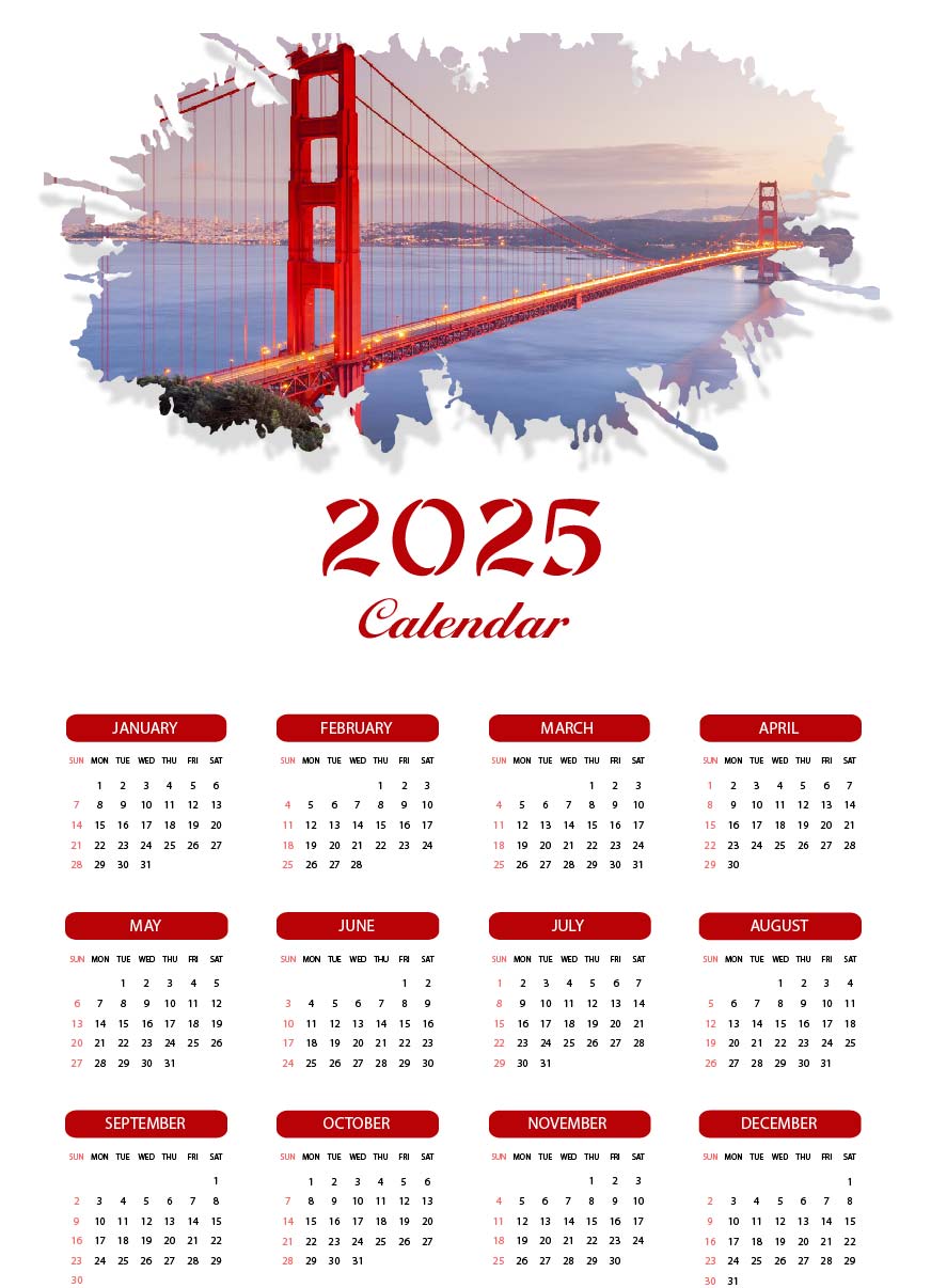 2025 Сalendar 4