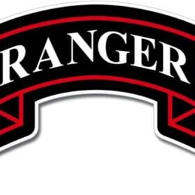 US Army Ranger Tab 2nd Battalion Emblem Sticker Decal