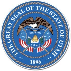 Utah State Seal Wall Window Car Vinyl Sticker Decal