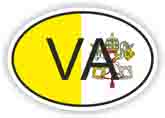 VA HOLY VATICAN FLAG VINYL STICKER