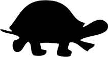 Walking Turtle Cut Out Vinyl Decal