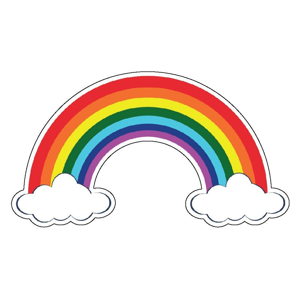 Rainbow Happiness Peace Clouds Sky Cute Colorful Positive Vibes Artistic Decorative vinyl sticker Rainbow Happiness Peace Clouds Sky Cute Colorful Positive Vibes Artistic Decorative vinyl sticker
